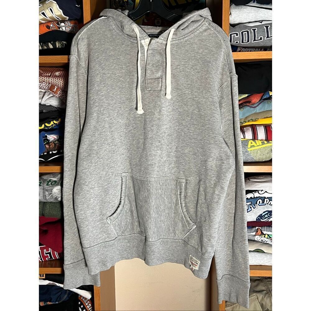 Vintage Polo Ralph Lauren Henley Thermal Pullover Hoodie
